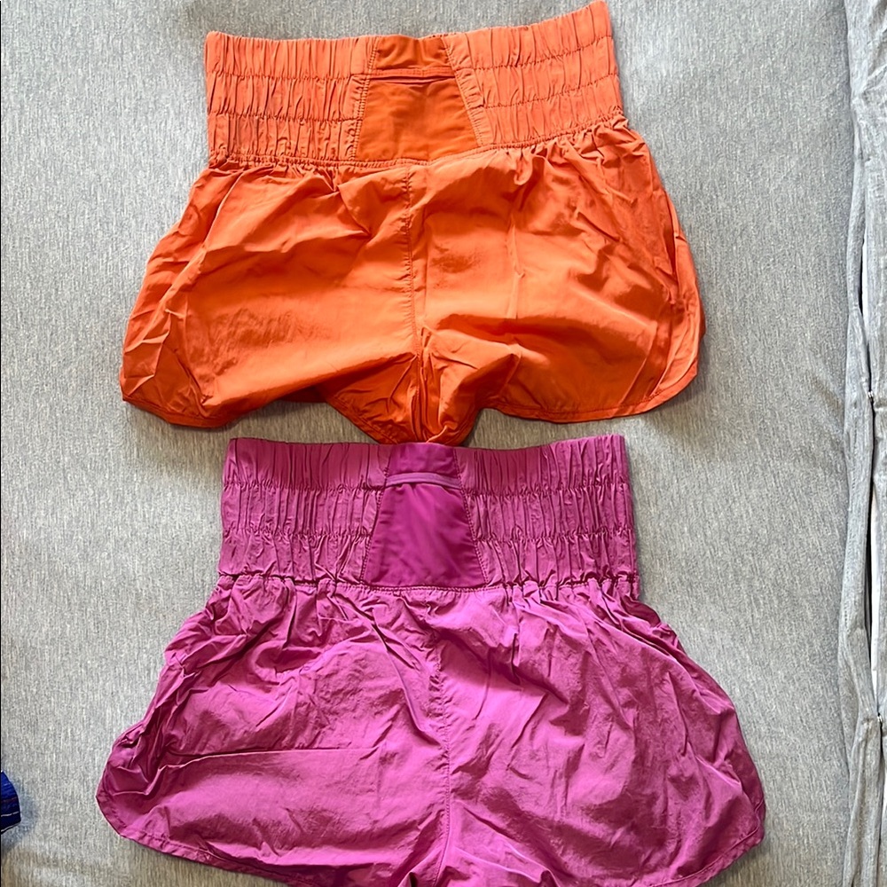 FP Movement by Free People Athletic Shorts Orange and Pink